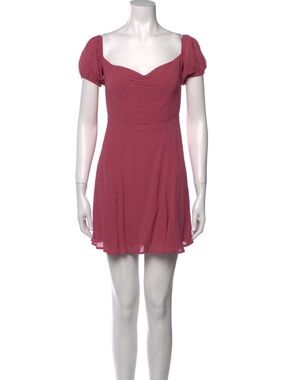 Reformation Square Neckline Mini Dress